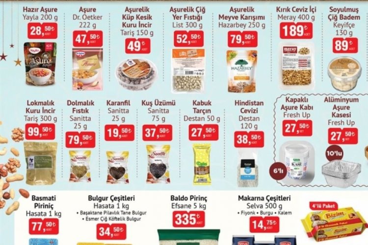 BİM'de Aşure Günü 2025: Bütün malzemeler geldi! İşte fiyatları...