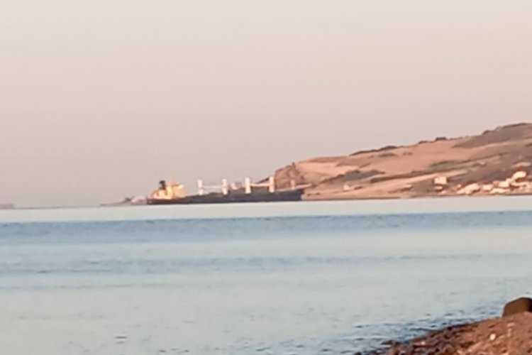 Tekirdağ'da kuru yük gemisi karaya oturdu