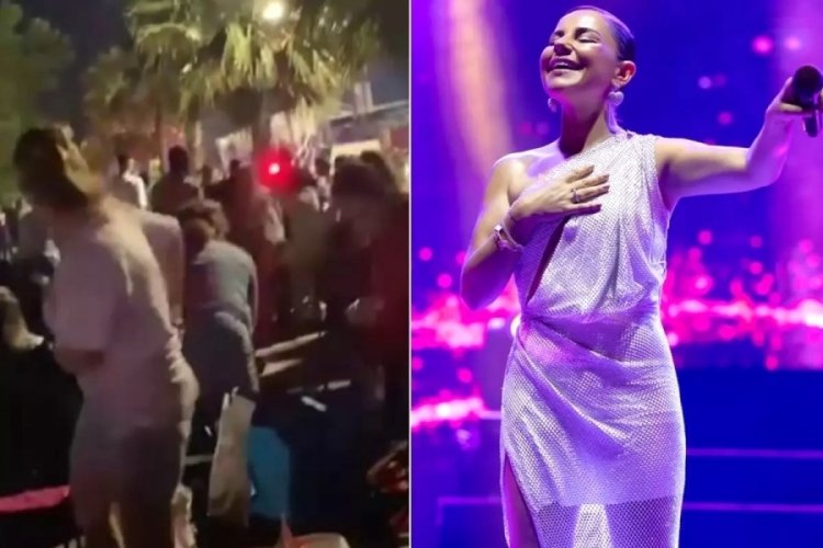Merve Özbey konserinde kavga! Polis bıçaklandı
