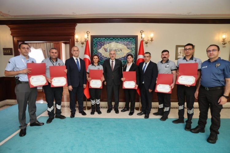 Bursa'da 'Özel Güvenlik Haftası'nda anlamlı ziyaret