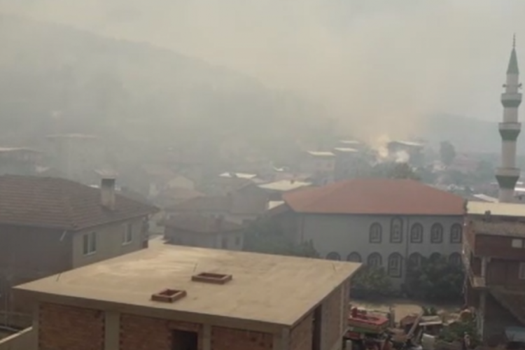 Bursa'da koca bir mahalle tahliye ediliyor! Alevler dört bir yanı sardı...