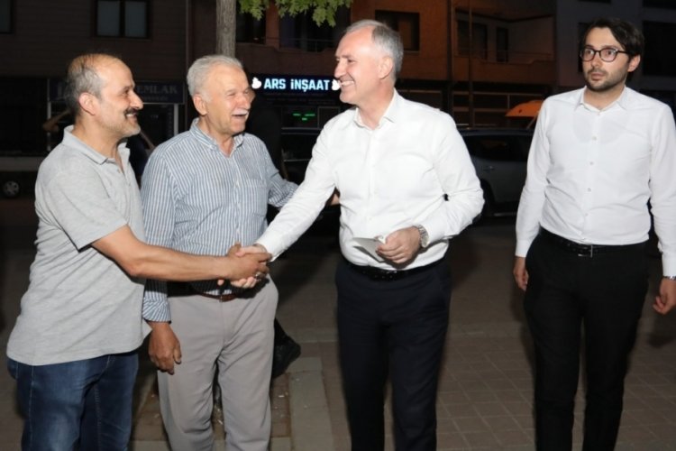 Başkan Alper Taban Sinanbey'de vatandaşlarla buluştu