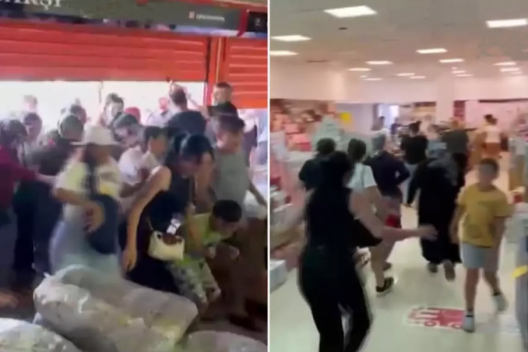 İndirimi görünce kendilerinden geçtiler!