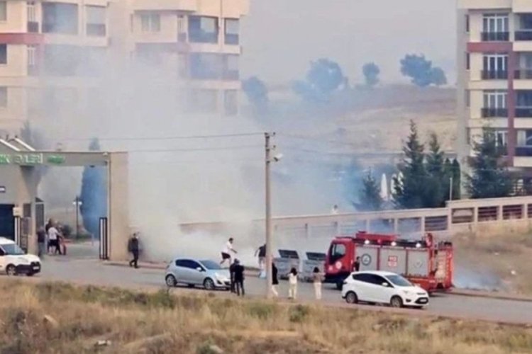 Sigara izmariti yangın çıkardı