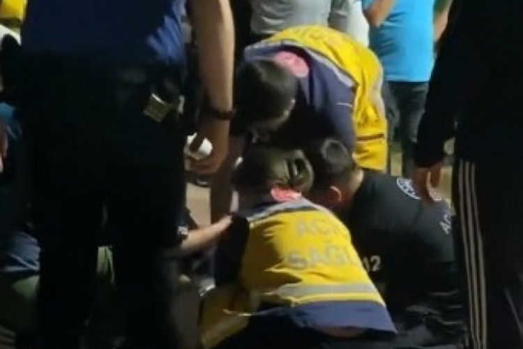 Parkta korku dolu anlar: Pota devrildi, 17 yaşındaki genç yaralandı