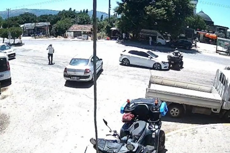 Takla atan ATV'den kıl payı kurtuldu!