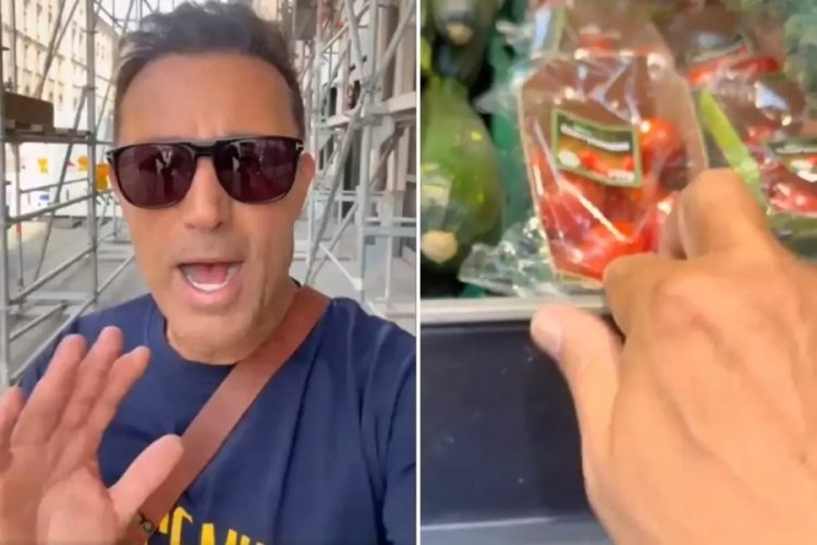 Mustafa Sandal markete gidip etiketleri çekti