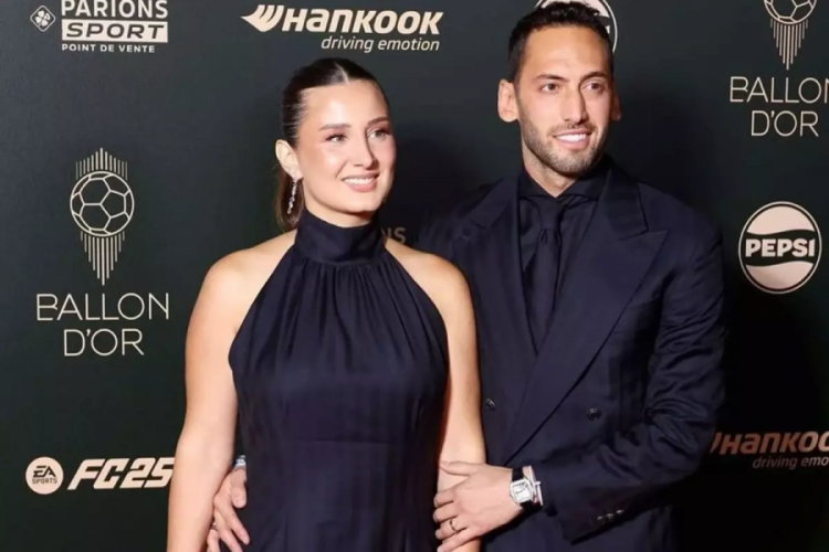 Hakan Çalhanoğlu'nun eşinden olay paylaşım
