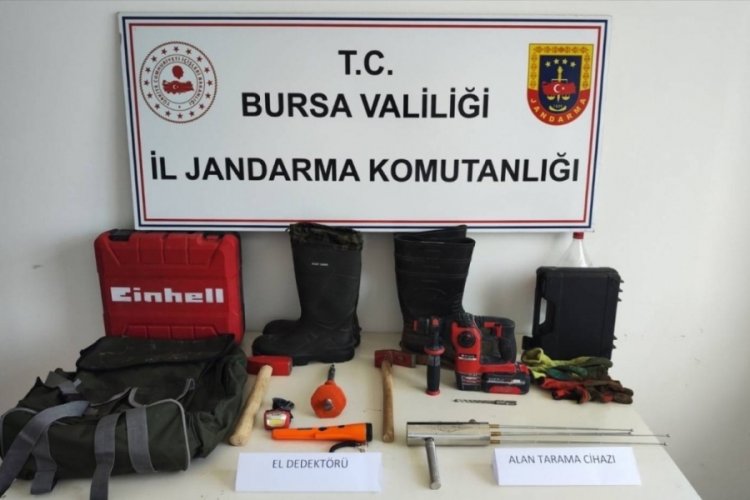 Bursa'da kaçak kazıya suçüstü