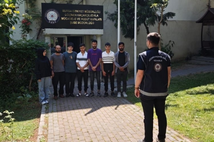 Bursa'da düzenlenen operasyonda 7 düzensiz göçmen yakalandı