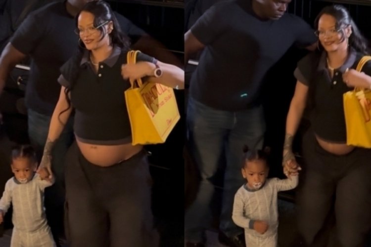Rihanna'dan gece yarısı çocuğuyla mağaza ziyareti