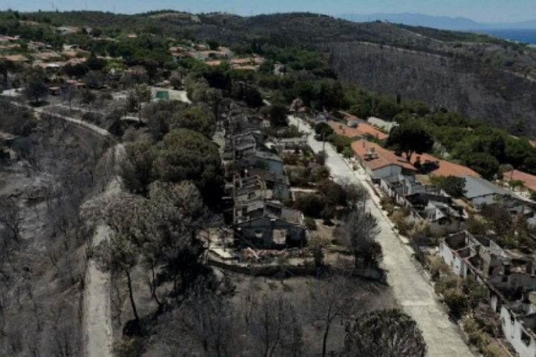 İzmir'de yangın sonrası kahreden görüntü