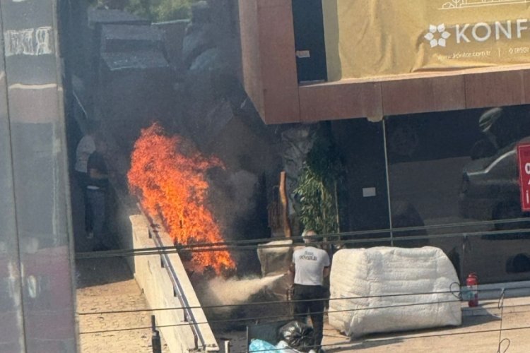 Bursa'da bir anda alevler yükseldi! Herkes seferber oldu