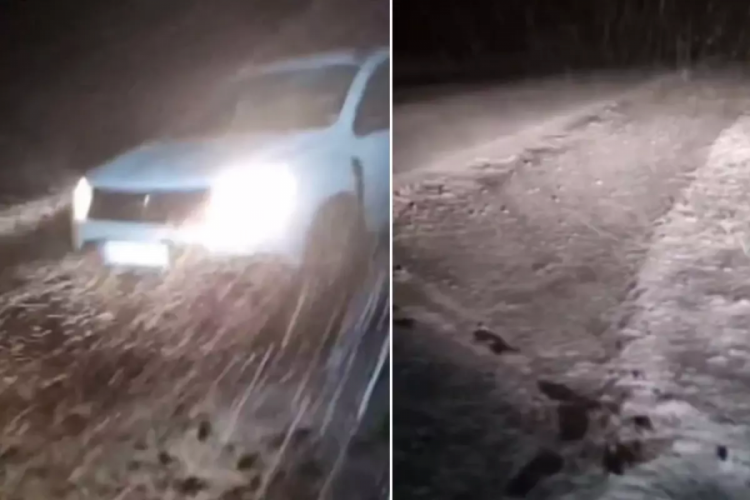 Türkiye'nin batısı yanarken, bir şehir gece yarısı karla kaplandı!