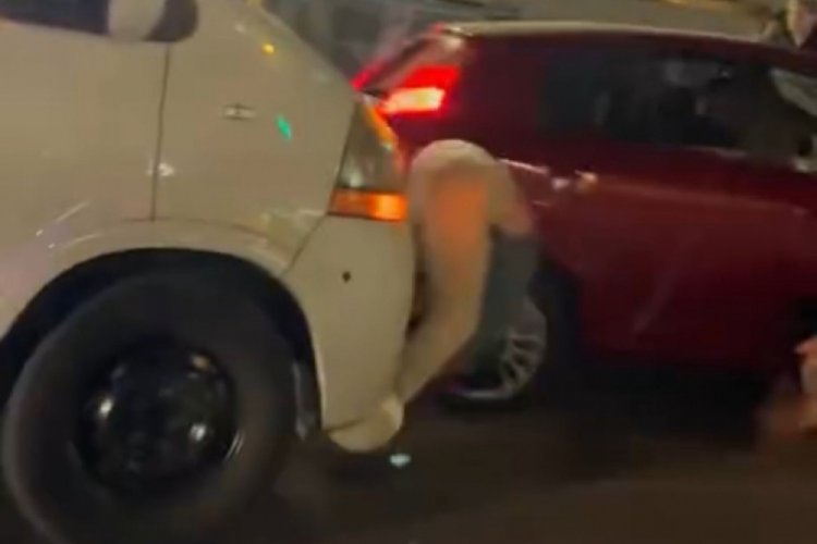 Bursa'nın en işlek bölgesinde dehşet! Önüne geleni ezmeye çalıştı...
