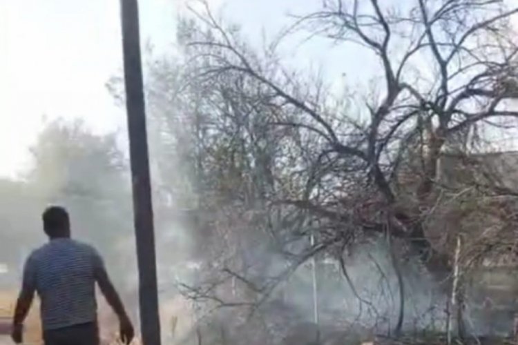 Malatya'da bahçe yangını