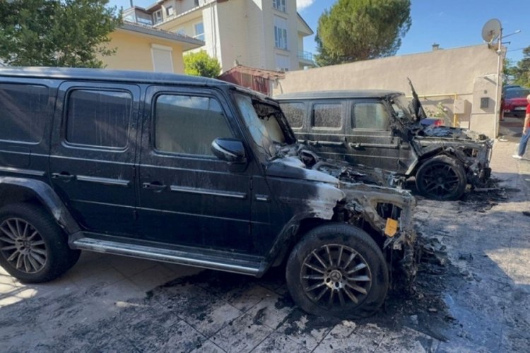İş insanlarının 30 milyonluk cipleri kundaklandı!