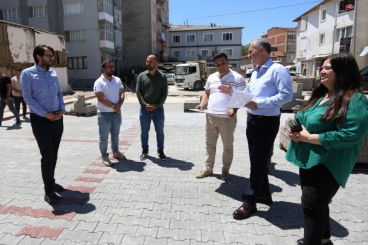 İnegöl'de kamulaştırılan alanlar otoparka dönüşüyor