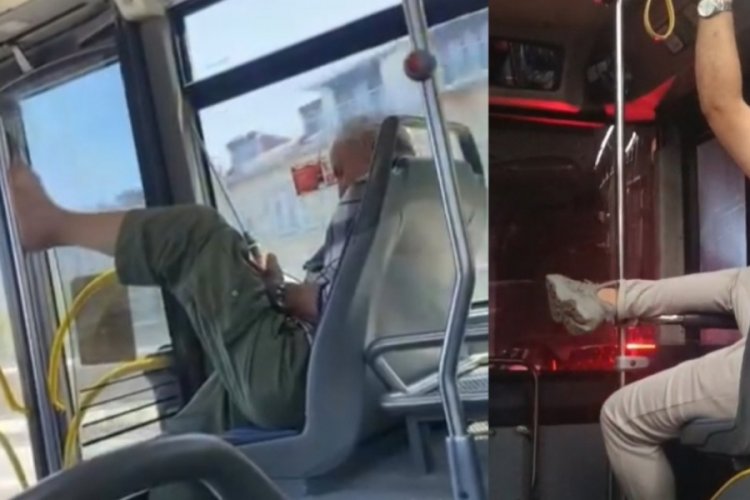Toplu taşımada iğrenç görüntüler!