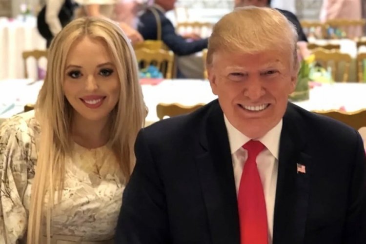 En küçük Trump'ın yüzü göründü