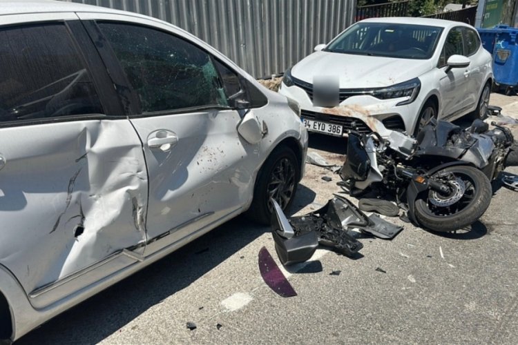 Feci kaza sonucu sürücünün bacağı koptu!