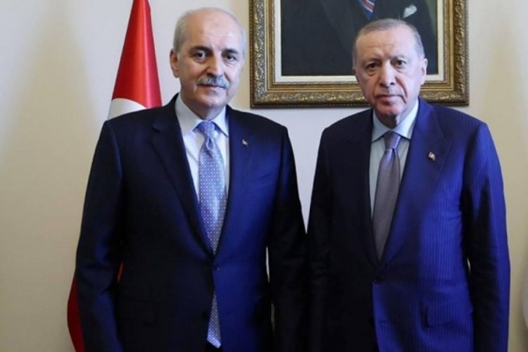 Cumhurbaşkanı Erdoğan, TBMM Başkanı Kurtulmuş ile görüştü