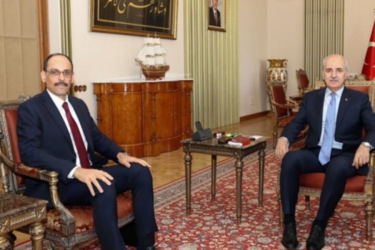 MİT Başkanı Kalın, TBMM Başkanı Kurtulmuş'la görüştü