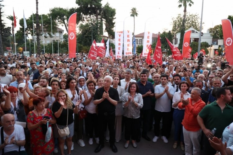 Antalya'da Muhittin Böcek'e destek mitingi