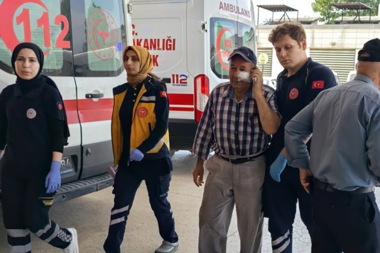 Bursa'da kendisini serinletmedi diye hastanelik etti!