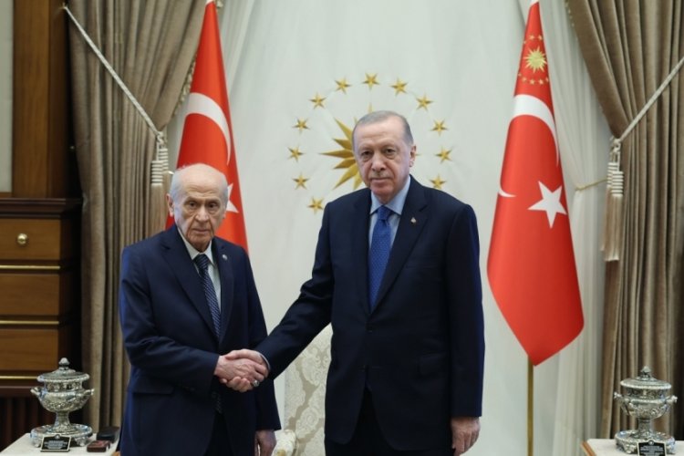 Cumhurbaşkanı Erdoğan, Bahçeli'yi kabul etti