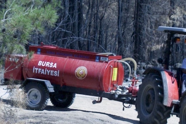 Bursa Büyükşehir tankerleri ile orman yangınlarına anında müdahale