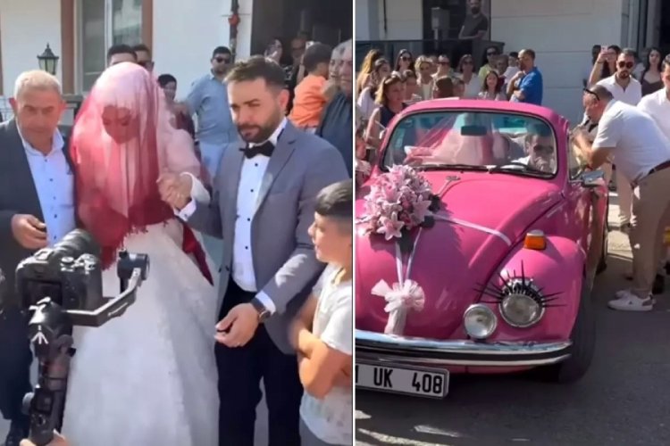 Kadir Ezildi gelinini davul zurna eşliğinde baba evinden aldı