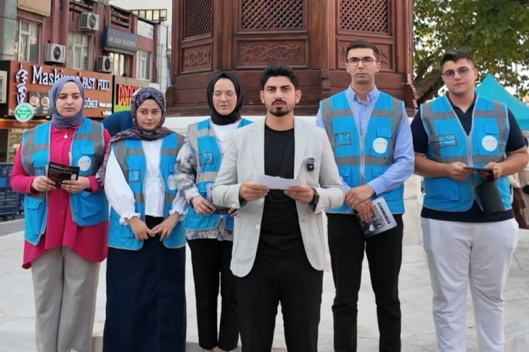 Osmangazi Gençliğinden broşürlü vicdan çağrısı