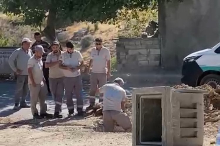 Doğalgaz borusu zarar gördü, korku dolu anlar yaşandı