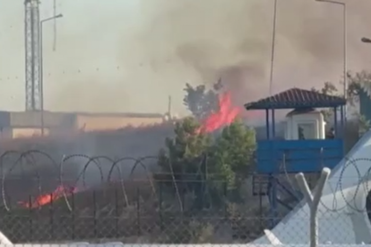 Havalimanında yangın paniği!