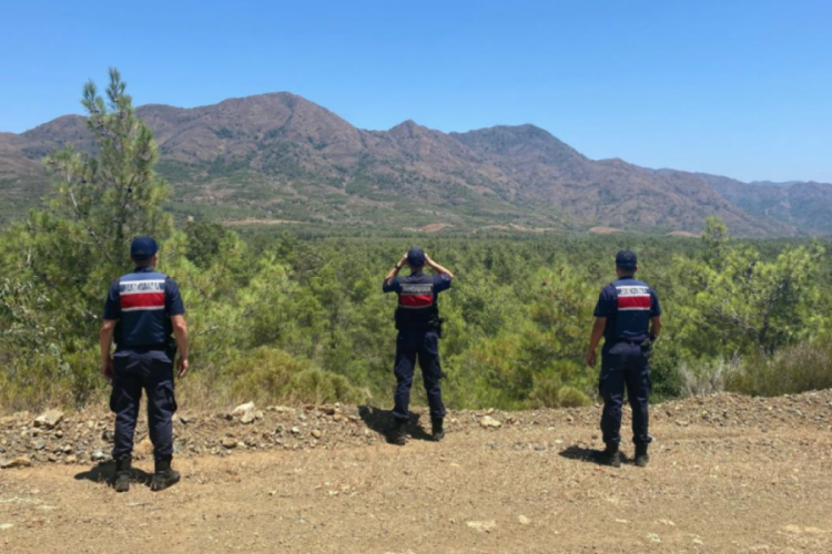 Datça'da ormanlık alana izinsiz giren 3 kişiye idari işlem uygulandı