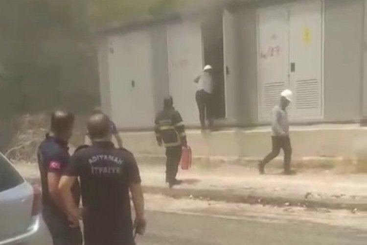 Sıcak havalar trafo yangınına neden oldu