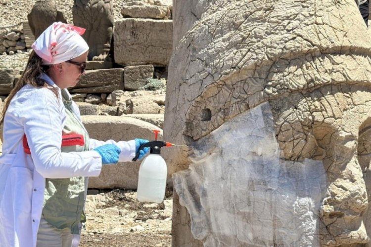 Nemrut Dağı'ndaki simge eserler nano kireçle korunacak
