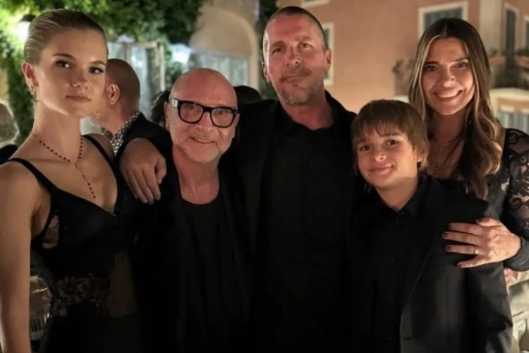 Oscarlı aktör Christian Bale'dan nadir rastlanan bir aile pozu 