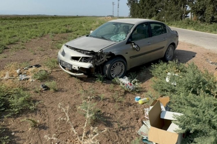 Otomobille çarpışan motosiklet sürücüsü öldü 