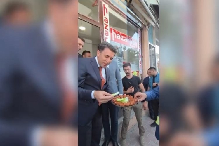 Valinin esnaf ziyaretine damga vuran an! 