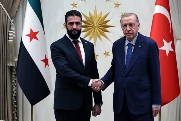 Cumhurbaşkanı Erdoğan, Ahmed Şara ile görüştü 