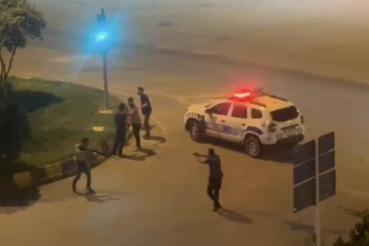 Polis havaya ateş açmak zorunda kaldı!