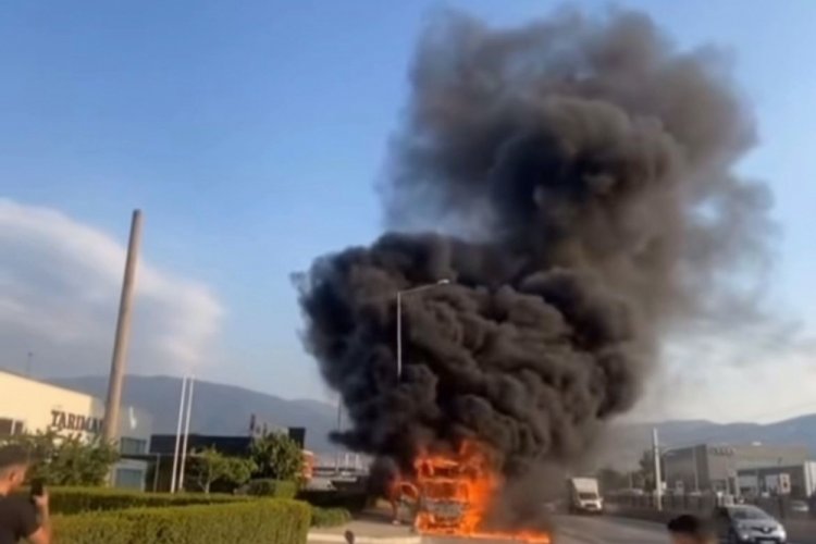 Bursa'da korkutan dakikalar! Birden parladı...