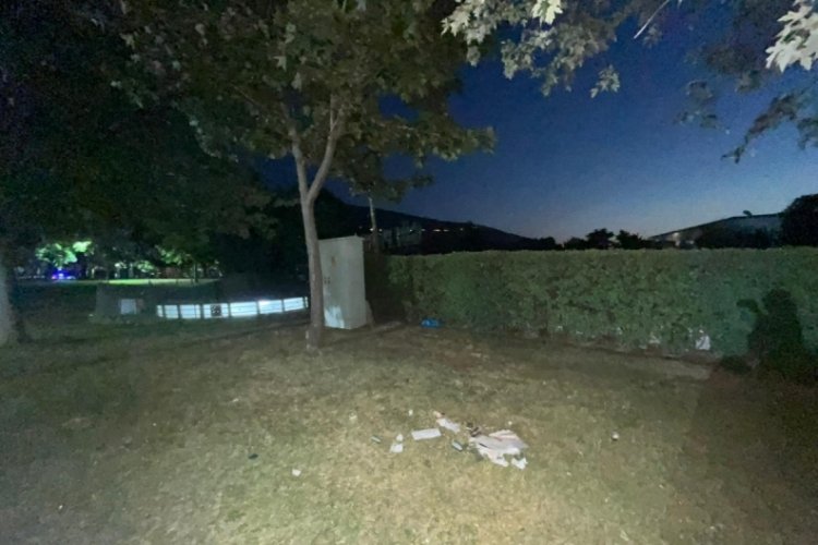 Bursa'nın göbeğinde iğrenç görüntü!