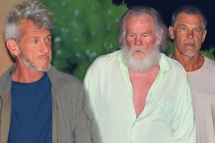 Nick Nolte, Sean Penn ve Josh Brolin'in akşam yemeğinde buluştu