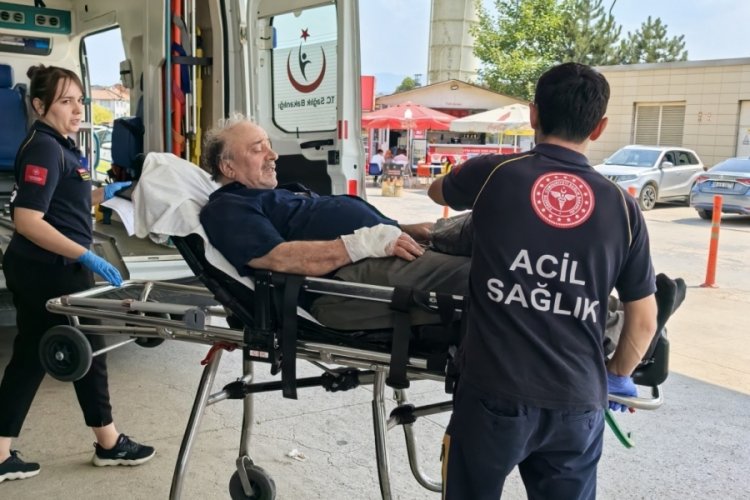 Bursa'da iş kazası! Az kalsın elinden oluyordu...