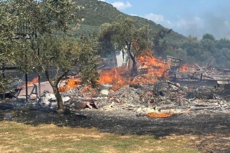 Korkutan yangın! Bursa'da ev alev alev yandı