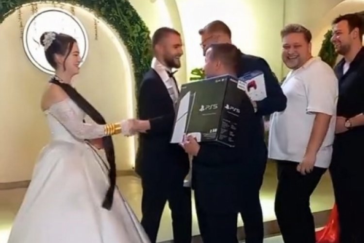 Bursa'da düğünde sıra dışı takı sürprizi!