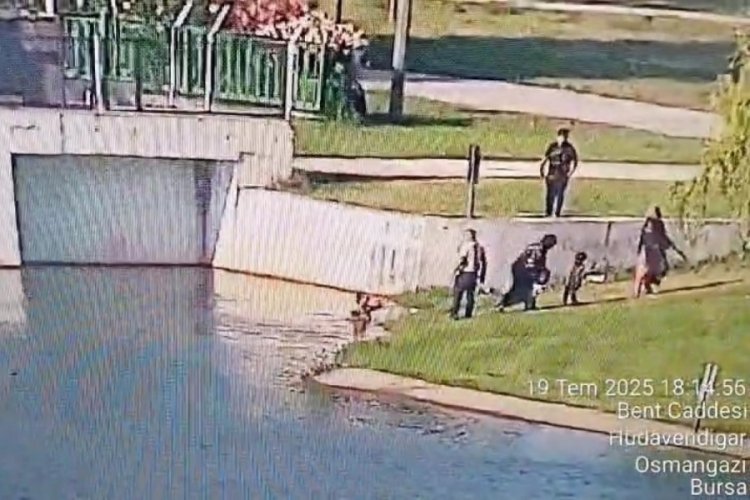 Bursa'da Hüdavendigar Parkı'nda yürekler ağza geldi! Saniye saniye kamerada...